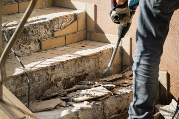 Concrete Stair Demolition in Pensacola